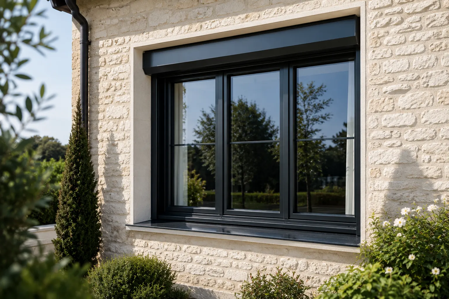 Fenêtres rénovées sur maison individuelle