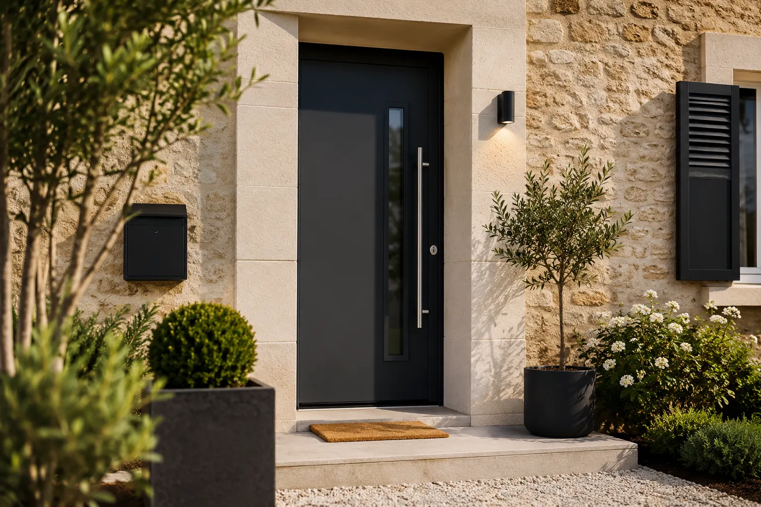 Porte d'entrée aluminium